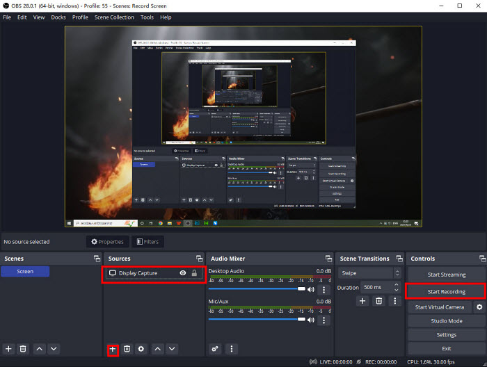 free video recording software - OBS Studio